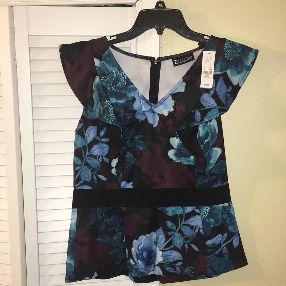 Ruffle Sleeve NY and Company dress shirt